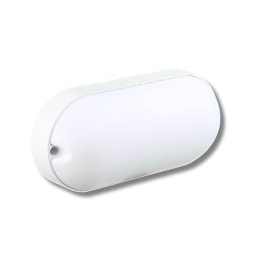 JANDEI - LED-Deckenleuchte 15W. Weiß. Kaltes Licht 6000K. (Halbovale Form). Perfekt für Innen- und Außenwände. Energieeinsparung. von JANDEI