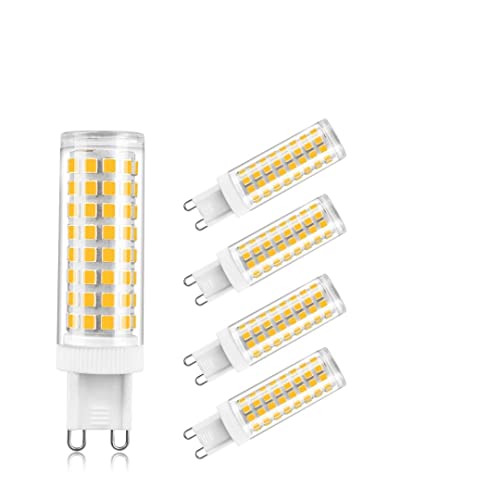 JANDEI - LED-Glühbirne G9, 6W, Naturweiß Farbe 4200K, Packung 5 Stück von JANDEI