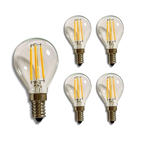 JANDEI - LED-Leuchtmittel G45 Filament 4W E14 weiß 2700ºK (5 EINHEITEN) von JANDEI