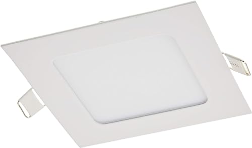 Quadratische und einbaufertige Downlight LED. Weiß. (4200K, 6W). Deckenleuchte, Deckenbeleuchtung, Deckenleuchte Panel, Deckeneinbauleuchte von JANDEI