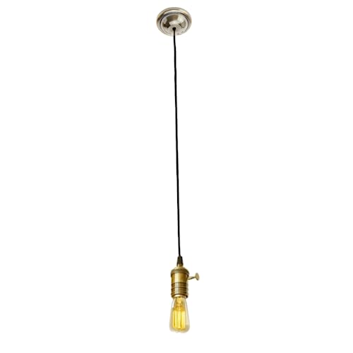 JANDEI – Retro-Industrie-Hängelampen / E27-Bronze-Pendelleuchtensockel – private und gewerbliche Nutzung (ohne Glühbirne) von JANDEI