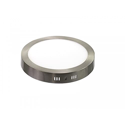 JANDEI -Rundes LED-Downlight-Paneel - Decken- und Wandmontage - Ausführung in Stahl - 1440 Lumen 18W 4000K - 220-240Vac-180-220V 50-60Hz -IP20 - Innenbereich - 22,5cm - Neutralweiß von JANDEI