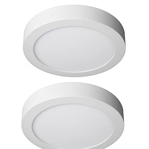 JANDEI - x2 Donwlight LED 24W 4200K. Oberfläche. Mit weißem ring. Deckenleuchte, Deckenbeleuchtung, Deckenleuchte Panel von JANDEI