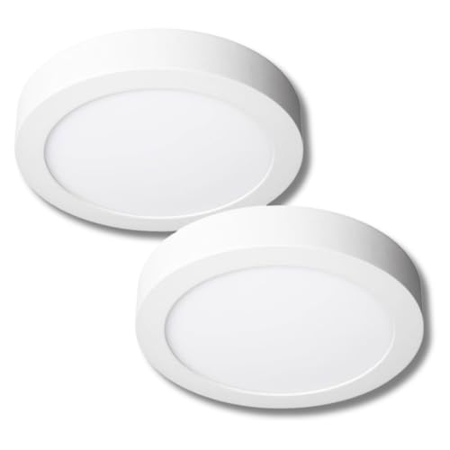Jandei 24W 6000ºK Runde Oberfläche Downlight LED 2 Stücke, Kaltes Weiß von JANDEI