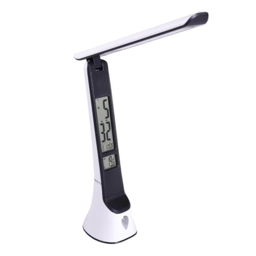 JANDEI - Tischleuchte mit 5-W-LED-Akku, einstellbar, einstellbar, Datum und Temperatur. Perfekt für den Schreibtisch, zum Lesen und Lernen. von JANDEI