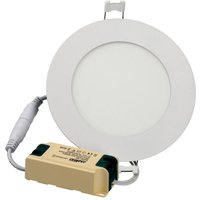 Jandei - Downlight -led 6W Slim Extrafino 6000k rund zurück weißer Platz 120x13 mm Montagehoch 105 mm Öffnungswinkel von 120 Grad von JANDEI