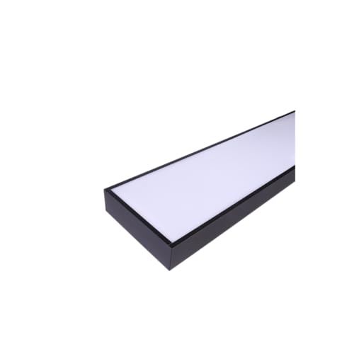 JANDEI - Linearleiste aus Metall, 60 W, 1200 x 200 mm, Oberfläche/Aufhängung 4200 K, IP20, schwarzer Rahmen von JANDEI