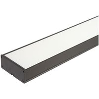 Jandei - Regleta lineal PVC 18W 600x100mm superficie/colgar 4200K IP20 marco negro von JANDEI