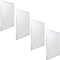 Pack x 4 led -Panel 60x60cm 48W 6000K Retroilumined 3840LUM Weißer Rahmen für die Branchenplatte des Armstrong Hotel Type Type Typ - Jandei von JANDEI
