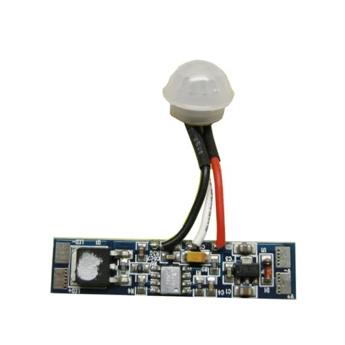 Jandei - Schalter mit PIR-Bewegungssensor auf PCB für LED-Streifen und Elektronik, Betrieb mit 12V und 24V DC, 96 W, reduzierte Größe für die Montage auf Aluminiumprofilen Jandei - Schalter mit PIR-Bewegungssensor auf PCB für LED-Streifen und Elektronik, Betrieb mit 12V und 24V DC, 96 W, reduzierte Größe für die Montage auf Aluminiumprofilen von JANDEI