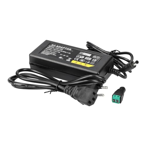 Jandei - Steckertransformator-Netzteil 110/220 V AC auf 12V DC 60W 5A, 1 m Kabel und Buchse. Inneninstallation IP20, für LED-Streifen, Neon- oder Niederspannungsgeräte Jandei - Steckertransformator-Netzteil 110/220 V AC auf 12V DC 60W 5A, 1 m Kabel und Buchse. Inneninstallation IP20, für LED-Streifen, Neon- oder Niederspannungsgeräte von JANDEI