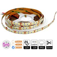 Jandei - Tira led 12V 3000ºK externe IP65 120 LEDs Metro SMD2835 bobina 5 mts von JANDEI