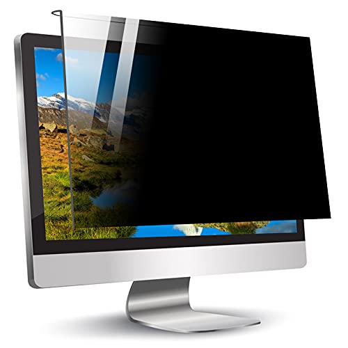 JANEFLY Computermonitor Blickschutzfilter, hängender Acryl-Displayschutz Blendschutz Leicht zu reinigen für Diagonal 17-32 Zoll Widescreen Desktop PC Monitor,24in(540 * 340mm) von JANEFLY