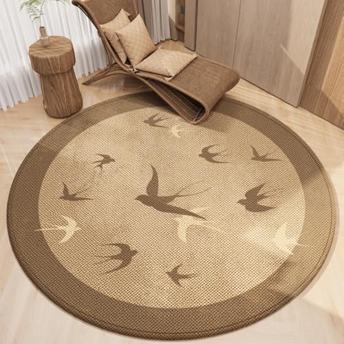 Chinese Style Desk Chair Protector Teppich, Anti-Rutsch Holz/Fliesen Schutz Matte, Für Haus Und Büro Bodenmatte-A||280 * 280CM von JANEMUA