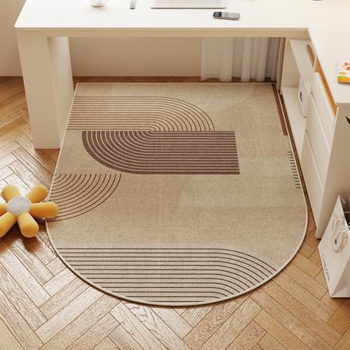 Holz/Fliesenboden-Schutzmatte, Gewölbte Anti-Rutsch-Gaming-Stuhl-Matte, Für Gaming/Büro/Heimzimmer-A||100 * 120CM von JANEMUA