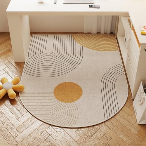 Holz/Fliesenboden-Schutzmatte, Gewölbte Anti-Rutsch-Gaming-Stuhl-Matte, Für Gaming/Büro/Heimzimmer-D||100 * 140CM von JANEMUA