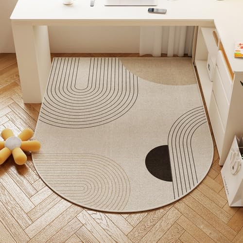 Holz/Fliesenboden-Schutzmatte, Gewölbte Anti-Rutsch-Gaming-Stuhl-Matte, Für Gaming/Büro/Heimzimmer-E||100 * 160CM von JANEMUA