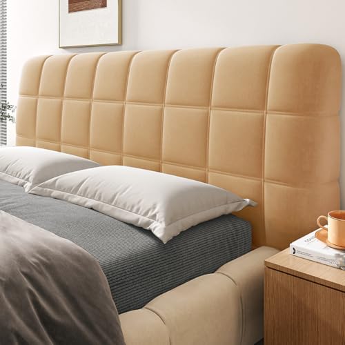 JANEMUA Kopfteil-Bettbezug, Gesteppter Kopfteil-Bezug, Dicker, Staubdichter Schutzbezug Für Doppel-, Queen- Und Kingsize-Betten, Zur Dekoration des Schlafzimmers- Khaki|| 160CM JANEMUA Kopfteil-Bettbezug, Gesteppter Kopfteil-Bezug, Dicker, Staubdichter Schutzbezug Für Doppel-, Queen- Und Kingsize-Betten, Zur Dekoration des Schlafzimmers- Khaki|| 160CM von JANEMUA