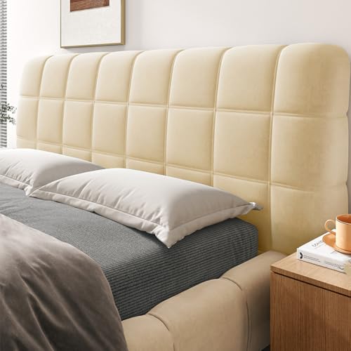 JANEMUA Kopfteil-Bettbezug, Gesteppter Kopfteil-Bezug, Dicker, Staubdichter Schutzbezug Für Doppel-, Queen- Und Kingsize-Betten, Zur Dekoration des Schlafzimmers- Latte Brown||120CM JANEMUA Kopfteil-Bettbezug, Gesteppter Kopfteil-Bezug, Dicker, Staubdichter Schutzbezug Für Doppel-, Queen- Und Kingsize-Betten, Zur Dekoration des Schlafzimmers- Latte Brown||120CM von JANEMUA