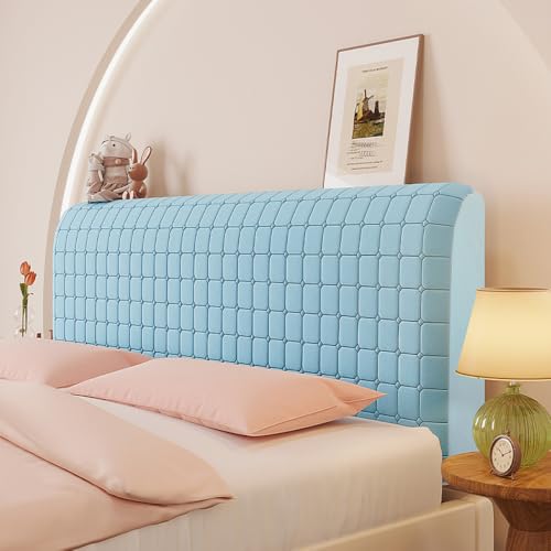 JANEMUA Kopfteilbezüge Schonbezug, Stretch-Bettkopfteilbezüge, kleine quadratische Jacquard-Staubschutzhülle für die Schlafzimmerdekoration in voller Queen-Size-Größe- Blue-Grey|| 200cm JANEMUA Kopfteilbezüge Schonbezug, Stretch-Bettkopfteilbezüge, kleine quadratische Jacquard-Staubschutzhülle für die Schlafzimmerdekoration in voller Queen-Size-Größe- Blue-Grey|| 200cm von JANEMUA