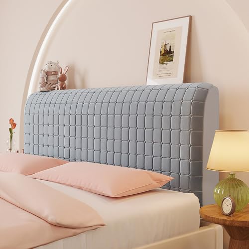 JANEMUA Kopfteilbezüge Schonbezug, Stretch-Bettkopfteilbezüge, kleine quadratische Jacquard-Staubschutzhülle für die Schlafzimmerdekoration in voller Queen-Size-Größe-Charcoal Grey|| 200cm JANEMUA Kopfteilbezüge Schonbezug, Stretch-Bettkopfteilbezüge, kleine quadratische Jacquard-Staubschutzhülle für die Schlafzimmerdekoration in voller Queen-Size-Größe-Charcoal Grey|| 200cm von JANEMUA