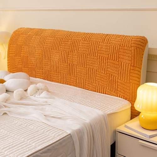 JANEMUA Kopfteilbezug, Pure Color Stretch All-Inclusive Elastic Bed Für Schlafzimmerdekor Für Einzel-, Doppel- Und Kingsize-Betten-Orange||Length 200 * 60cm von JANEMUA