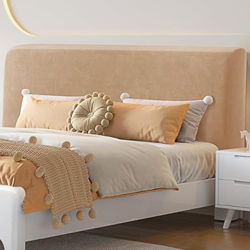 JANEMUA Kopfteilbezug Für Queensize-Betten, Dehnbarer, Samtiger Kopfteilbezug, Staubdichter, Langlebiger Schutzbezug Für Die Schlafzimmerdekoration In Voller Queensize-Kingsize-Größe-Sand||200cm JANEMUA Kopfteilbezug Für Queensize-Betten, Dehnbarer, Samtiger Kopfteilbezug, Staubdichter, Langlebiger Schutzbezug Für Die Schlafzimmerdekoration In Voller Queensize-Kingsize-Größe-Sand||200cm von JANEMUA