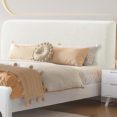 JANEMUA Kopfteilbezug Für Queensize-Betten, Dehnbarer, Samtiger Kopfteilbezug, Staubdichter, Langlebiger Schutzbezug Für Die Schlafzimmerdekoration In Voller Queensize-Kingsize-Größe-White||200cm JANEMUA Kopfteilbezug Für Queensize-Betten, Dehnbarer, Samtiger Kopfteilbezug, Staubdichter, Langlebiger Schutzbezug Für Die Schlafzimmerdekoration In Voller Queensize-Kingsize-Größe-White||200cm von JANEMUA