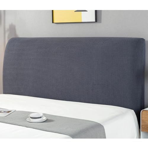 JANEMUA Stretch-Kopfteilbezug, Kleiner quadratischer Jacquard-Kopfteilbezug, staubdichter Bettkopfbezug für die Schlafzimmerdekoration in voller Queen-Size-Größe- Metallic Gray||200cm JANEMUA Stretch-Kopfteilbezug, Kleiner quadratischer Jacquard-Kopfteilbezug, staubdichter Bettkopfbezug für die Schlafzimmerdekoration in voller Queen-Size-Größe- Metallic Gray||200cm von JANEMUA