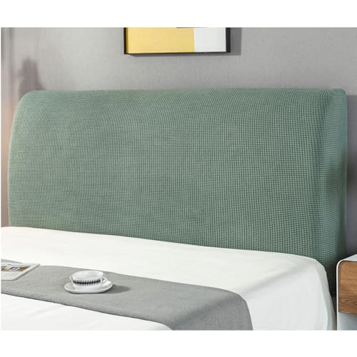 JANEMUA Stretch-Kopfteilbezug, Kleiner quadratischer Jacquard-Kopfteilbezug, staubdichter Bettkopfbezug für die Schlafzimmerdekoration in voller Queen-Size-Größe-Pine Green||200cm von JANEMUA