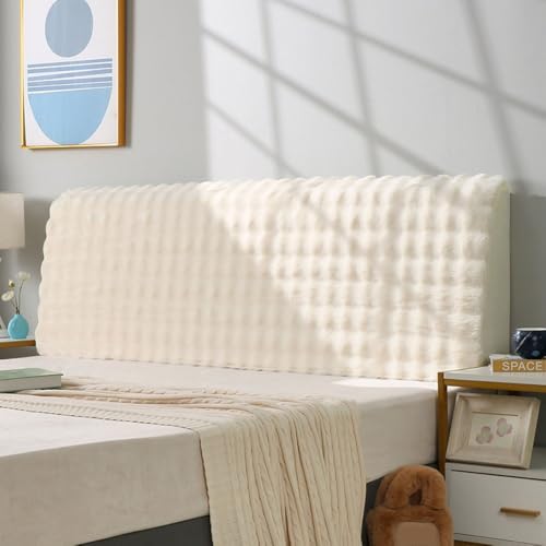 JANEMUA Weiche Flauschige All-Inclusive-Kopfteilabdeckung, Dehnbarer Kopfteilbezug, Anti-Kollisions-Bettdekoration, Staubdicht, Schützend-Beige||180cm JANEMUA Weiche Flauschige All-Inclusive-Kopfteilabdeckung, Dehnbarer Kopfteilbezug, Anti-Kollisions-Bettdekoration, Staubdicht, Schützend-Beige||180cm von JANEMUA