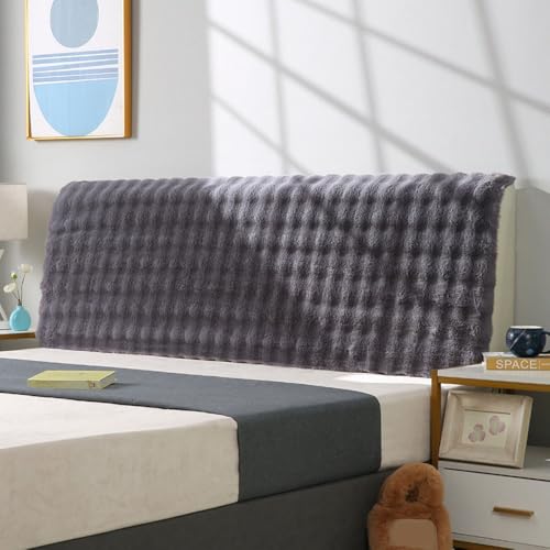 JANEMUA Weiche Flauschige All-Inclusive-Kopfteilabdeckung, Dehnbarer Kopfteilbezug, Anti-Kollisions-Bettdekoration, Staubdicht, Schützend-Black||150cm JANEMUA Weiche Flauschige All-Inclusive-Kopfteilabdeckung, Dehnbarer Kopfteilbezug, Anti-Kollisions-Bettdekoration, Staubdicht, Schützend-Black||150cm von JANEMUA