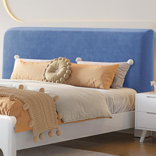 Kopfteilbezug Für Queensize-Betten, Dehnbarer, Samtiger Kopfteilbezug, Staubdichter, Langlebiger Schutzbezug Für Die Schlafzimmerdekoration In Voller Queensize-Kingsize-Größe-Stone Blue||200cm Kopfteilbezug Für Queensize-Betten, Dehnbarer, Samtiger Kopfteilbezug, Staubdichter, Langlebiger Schutzbezug Für Die Schlafzimmerdekoration In Voller Queensize-Kingsize-Größe-Stone Blue||200cm von JANEMUA