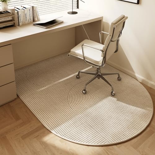 Moderne Einfache Kunst Bürostuhl Matte, Anti-Rutsch Leise Bogen Hartbodenschutzmatte, Home Office Schreibtisch Stuhl Rolling Matte Für Hartholzboden-A||60 * 90CM von JANEMUA