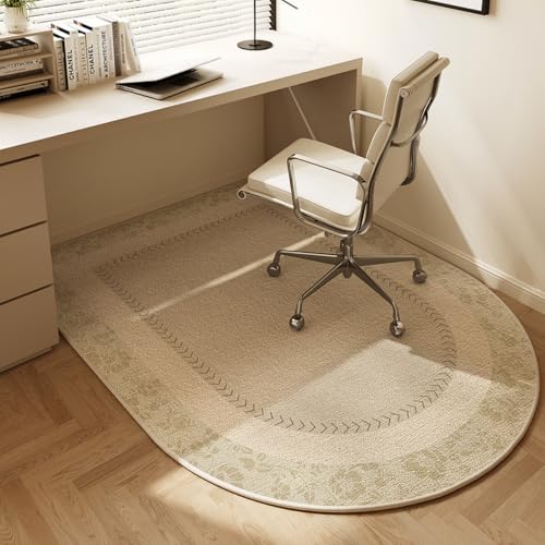 Moderne Einfache Kunst Bürostuhl Matte, Anti-Rutsch Leise Bogen Hartbodenschutzmatte, Home Office Schreibtisch Stuhl Rolling Matte Für Hartholzboden-B||120 * 150CM von JANEMUA