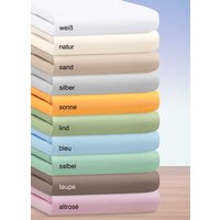 Hochwertige Elastic-Mako-Feinjersey-Spannbetttücher von JANINE