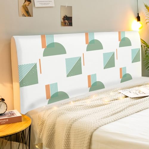 Bett Kopfteil Bezug Kopfteilbezug Schutz Einfacher Dehnbarer Staubdichter Bezug Für Kopfteile Weicher Bequemer Stoffbezug Für Kopfteilbezug Twin Full Queen King Bettkopfteilbezüge-Pattern-1||220cm von JANMEYO