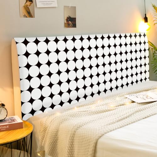 Bett Kopfteil Bezug Kopfteilbezug Schutz Einfacher Dehnbarer Staubdichter Bezug Für Kopfteile Weicher Bequemer Stoffbezug Für Kopfteilbezug Twin Full Queen King Bettkopfteilbezüge-Pattern-4||160cm von JANMEYO