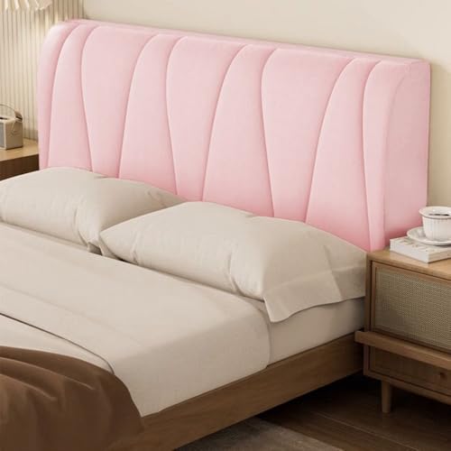 Bettkopfteil Bezug Bett Kopfteil Bezug Umfassender, Gesteppter Und Verdickter, Hochwertiger, Staubdichter Kopfteilbezüge Luxuriöser, Flauschig Weicher Schutzbezug Für Bettkopfteile-Pink||65*220cm von JANMEYO