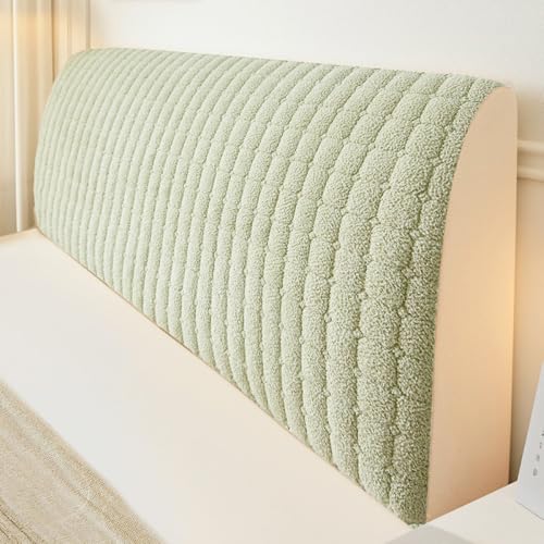 JANMEYO Bett Kopfteil Schonbezug Elastischer Bettkopfteil Hussen Verdickter All-Inclusive-Bett Kopfteil Bezug Für Einzel-, Kingsize- Und Doppelbetten Für Die Schlafzimmerdekoration-Green||180 * 65cm von JANMEYO