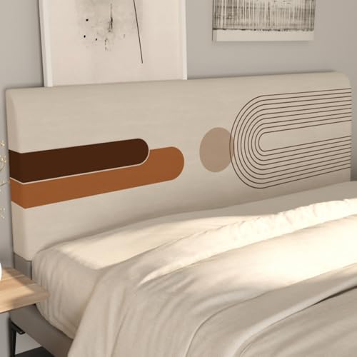 JANMEYO Kopfteilbezug Elastischer, Weicher Bett Kopfteil Bezug Für Einzel-, Doppel- Und Kingsize-Betten Universeller, Schlichter Staubschutzbezug Für Bett Kopfteil Abdeckung-Beige||120cm JANMEYO Kopfteilbezug Elastischer, Weicher Bett Kopfteil Bezug Für Einzel-, Doppel- Und Kingsize-Betten Universeller, Schlichter Staubschutzbezug Für Bett Kopfteil Abdeckung-Beige||120cm von JANMEYO