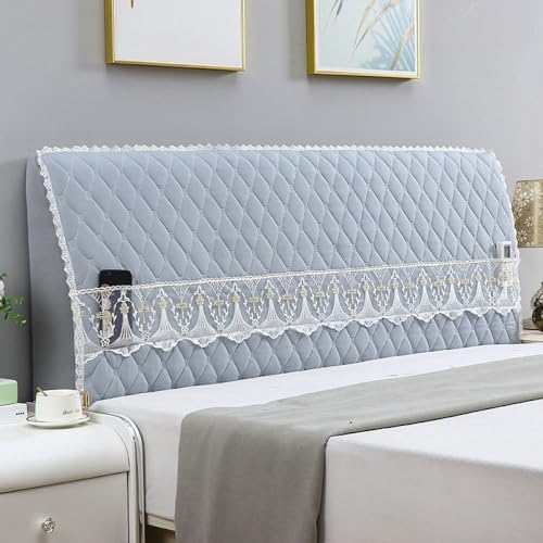JANMEYO Kopfteilbezug Für Einzel-,Doppel-Und Kingsize-Betten Einfacher, Staubdichter Bettkopfteil Hussen Spitzen-Bett Kopfteil Bezug Mit Taschen Moderne Schlafzimmerdekoration-Gray||120 * 65cm JANMEYO Kopfteilbezug Für Einzel-,Doppel-Und Kingsize-Betten Einfacher, Staubdichter Bettkopfteil Hussen Spitzen-Bett Kopfteil Bezug Mit Taschen Moderne Schlafzimmerdekoration-Gray||120 * 65cm von JANMEYO