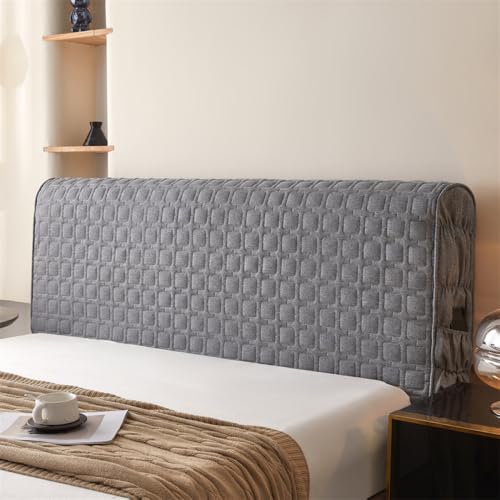 JANMEYO Kopfteilbezug Kopfteilschutz Für Einzel-/Kingsize-/Doppelbetten Verdickter, Elastischer Bett Kopfteil Schonbezug Staubschut Bett Bezug Hussen Für Die Schlafzimmerdekoration-Gray||200cm JANMEYO Kopfteilbezug Kopfteilschutz Für Einzel-/Kingsize-/Doppelbetten Verdickter, Elastischer Bett Kopfteil Schonbezug Staubschut Bett Bezug Hussen Für Die Schlafzimmerdekoration-Gray||200cm von JANMEYO
