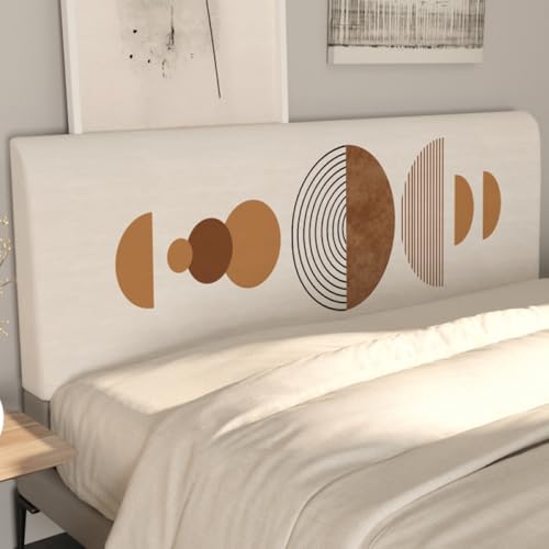 Kopfteilbezug Für Einzel,Doppel Und Kingsize-Betten Moderner, Schlichter Stretch-Bett Kopfteil Bezug Staubdichter Schutzbezug Schlafzimmerdekoration Bettkopfteil Hussen Waschbar-Beige-4||120cm Kopfteilbezug Für Einzel,Doppel Und Kingsize-Betten Moderner, Schlichter Stretch-Bett Kopfteil Bezug Staubdichter Schutzbezug Schlafzimmerdekoration Bettkopfteil Hussen Waschbar-Beige-4||120cm von JANMEYO