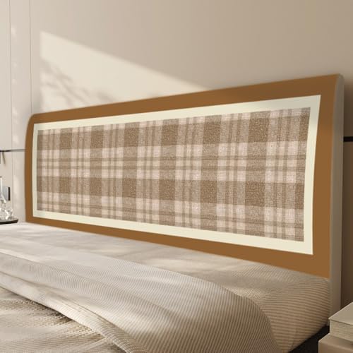 Kopfteilbezug Für Einzel-, Doppel- Und Kingsize-Betten Staubdichter Bett Kopfteil Schonbezug Mit Schlichtem Karomuster Moderner, Dehnbarer Bett Bezug Hussen Bettdekoration-Plaid pattern-1||70*200cm von JANMEYO