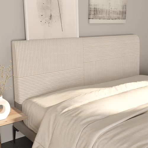 Kopfteilbezug Stretch-Bett Kopfteil Bezug Einfacher, Moderner Bett Kopfteil Abdeckung Fürs Schlafzimmer Universeller,Staubdichter Rückenlehnenbezug Für Die Schlafzimmerdekoration-Khaki-2||120cm von JANMEYO