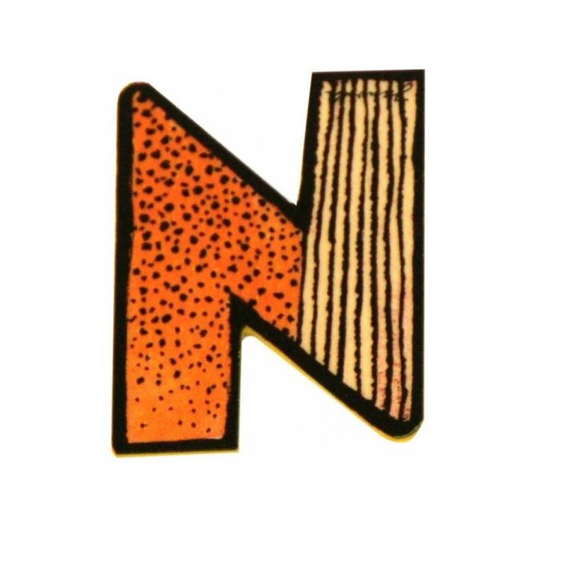 JANOSCH Deko-Buchstaben aus Holz für Kinderzimmertür, zum Ankleben von JANOSCH