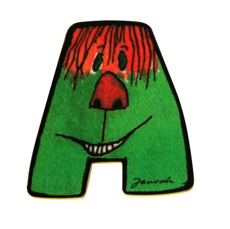 JANOSCH Deko-Buchstaben aus Holz für Kinderzimmertür, zum Ankleben von JANOSCH
