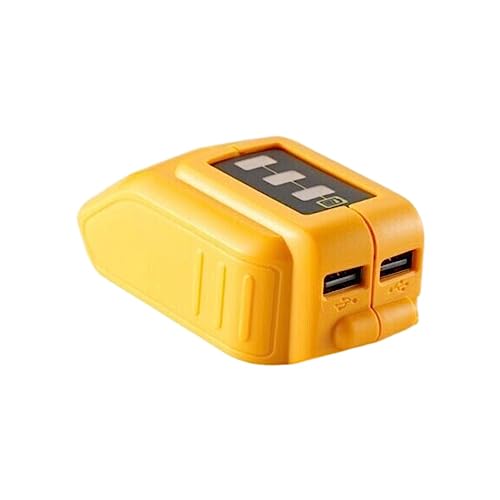 JANRI -USB-Stromquelle, DCB090, kabelloses Ladegerät, tragbarer Konverter für Dewalt 14,4 V 18 V/20 V Max Li-Ion XR Slide Akku DCB184 DCB204 DCB205 DCB203 DCB200 DCB201 DCB120 DCB180 von JANRI