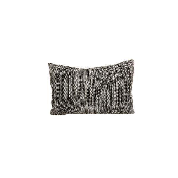 Rechteckiges Zierkissen aus Stoff (schwarz/weiß), JANUS et Cie von JANUS et Cie